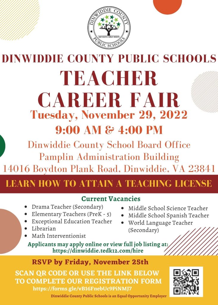Teacher Career Fair Dinwiddie County Schools