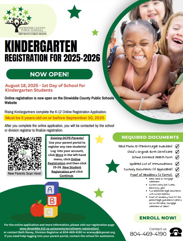 Kindergarten Registration Now Open