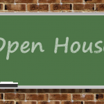 Open House written on a Chalkboard